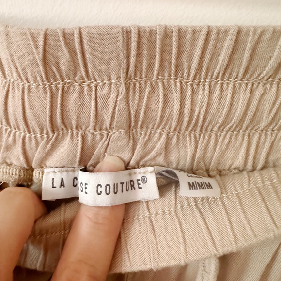 La classe couture women light summer jogger pants beige size medium - Picture 6 of 10